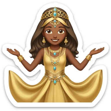 Arabic dancer girl sticker