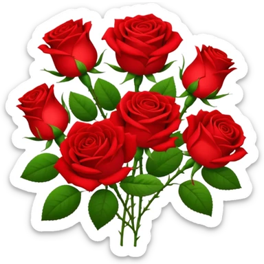 A bunch of red roses. And the name Linnea on them sticker
