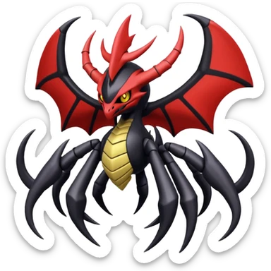 Giratina-Scizor-Darkrai-Pokémon-Digimon-Fakémon-creature sticker