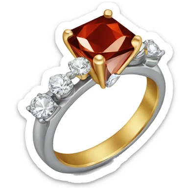 Diamond ring sticker