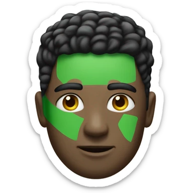 menino cabelo preto curto olhos verdes camisa da nike sticker