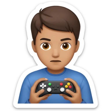 create a simple emoji that indicates that you are a single player when playing computer games sticker