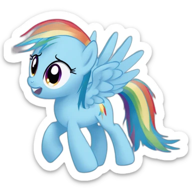 Rainbow dash mlp sticker