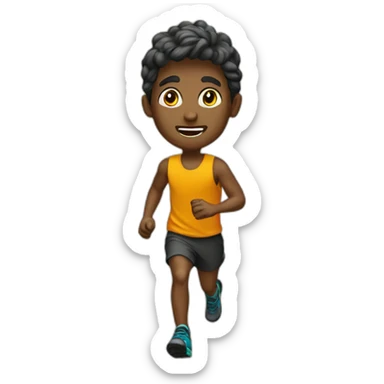 A trail runner boy sticker