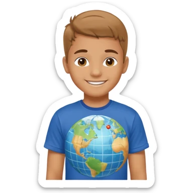 I need a character for an educational geography course sticker