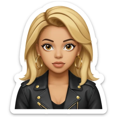 dinah jane wear leather jacket sticker