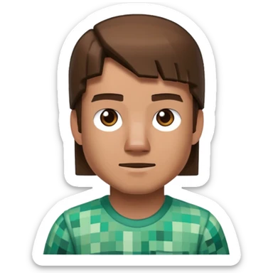 Steve from Minecraft sticker