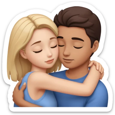 intimate moment between lovers sticker