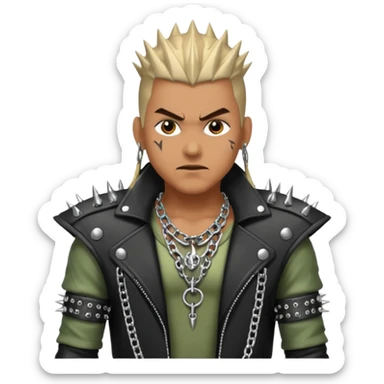 heavy metal man sticker