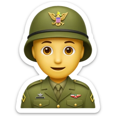 Create emoji of army  sticker
