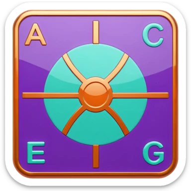 Generate 8 unique emoji-style icons representing chemical element tiles, atomic symbols, colorful science grid blocks, and laboratory chemistry themes. sticker