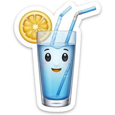 mach mir ein trinkglas voll mit wasser aber ohne gesicht sticker