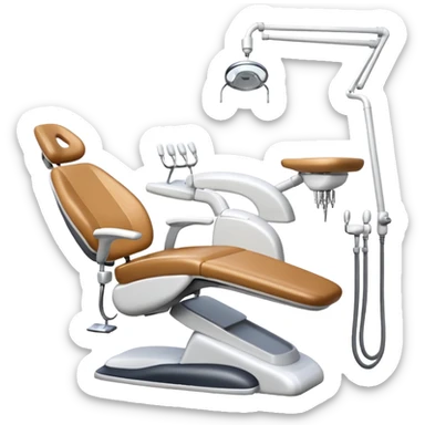 Un sillón dental completo sticker