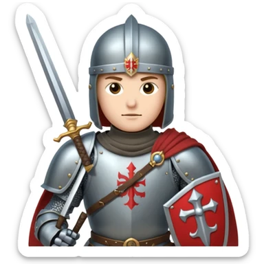 A crusader sticker
