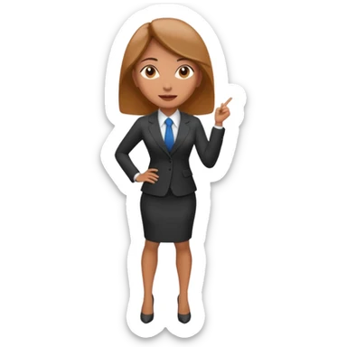 LAdy Boss, different pose sticker