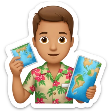 unique looking tourist sticker