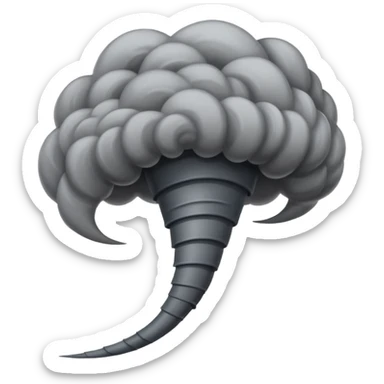 A tornado sticker