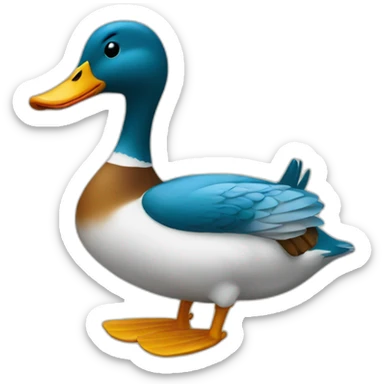 Un canard sticker