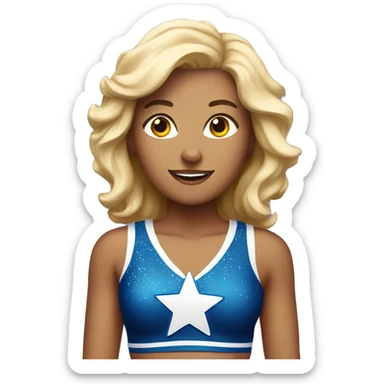 All star cheerleader sticker