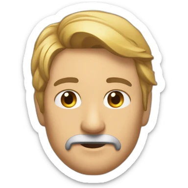 persona de perfil con una pieza de rompecabezas en la mente sticker