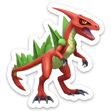  Cool Edgy Digimon-Fakemon-Guilmon-Genesect-Flygon-Velociraptor-Dragon full body sticker