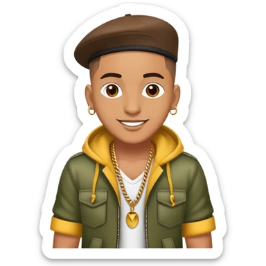 Happy Reggaeton Music Singer sticker