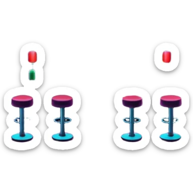 nightclub wtihout people. sticker