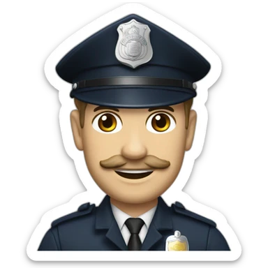 Duke of hazards police officer sticker