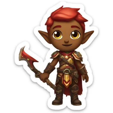 blood elf hunter world of wacraft sticker