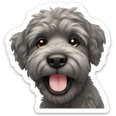 Bouvier smiling sticker
