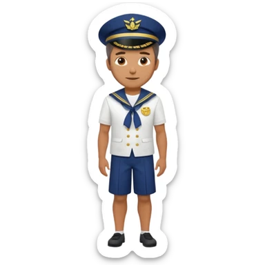 1618 marinero cuerpo entero, hombre de 40 años sticker