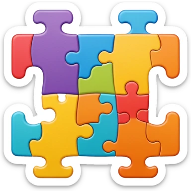 Puzzle Pieces Joined sticker