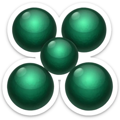 create for me pulsating emoji based on this 🫶, make it dark dark dark emerald with texture of actual emerald and pulsating from smaller to bigger sticker