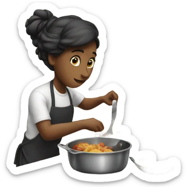 Making dinner sticker
