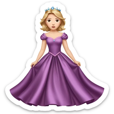 Scarlett Johansson in a princess dress sticker