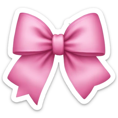 pink bow sticker