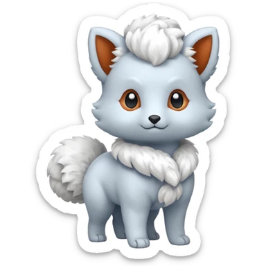 Alolan vulpix (all white) sticker