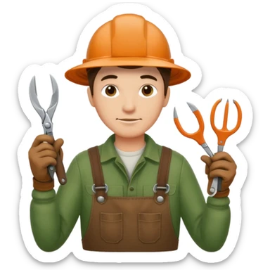 GARDENER WITH SESORS sticker