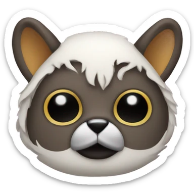 cute masked animal critter sticker