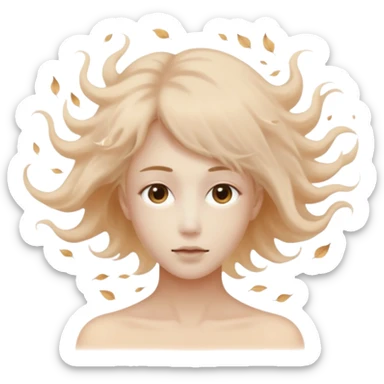 person transforming into dust sticker