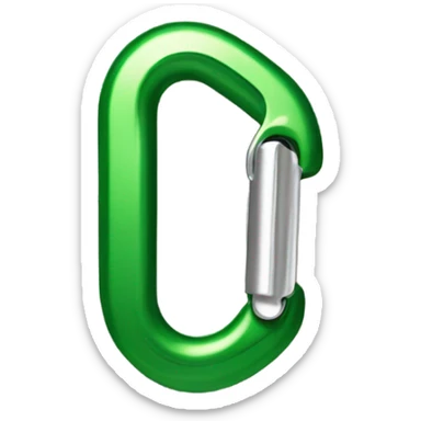 Green Carabiner sticker