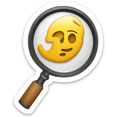 The letter W under a magnifier sticker