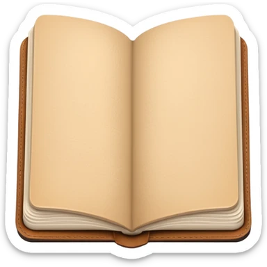 Lifestyle beige diary sticker