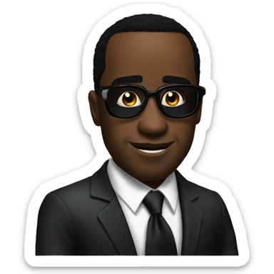 p diddy in a suit sticker