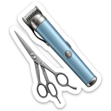 barber shop items, single sticker