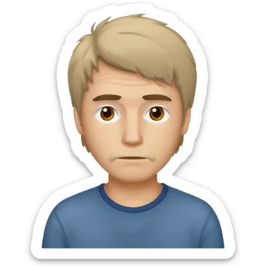 A man who didn't study sticker