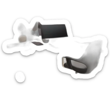 Illustrate a digital memo pad with animated notes popping up, set in a creative workspace with a panoramic city view." sticker