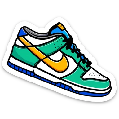 Nike Dunk low sneakers sticker