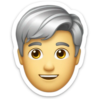 Friseur mit kan und schere sticker