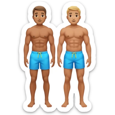 A man without clothes ful body sticker